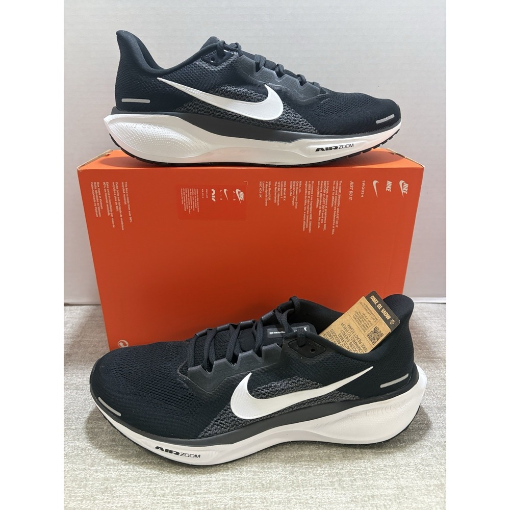 Men's Size 12 - NEW Nike Air Zoom Pegasus 41 Black/White-Anthracite - No Lid